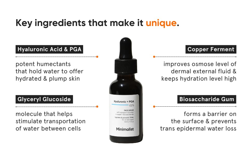 Minimalist Hydration & Brightening Skincare Bundle | Hyaluronic Acid Serum + Brightening Face Serum | For Glowing, Plump & Even-Toned Skin | Lightweight Daily Routine