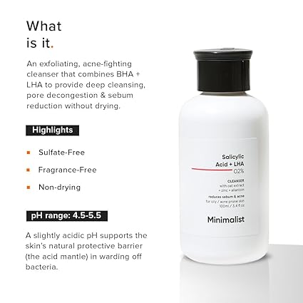 Minimalist 5% Aquaporin Booster | Hydrating Face Wash For Dry Skin with Hyaluronic Acid | Sulphate Free | Non-drying Cleanser | For Women & Men (100 ml)
