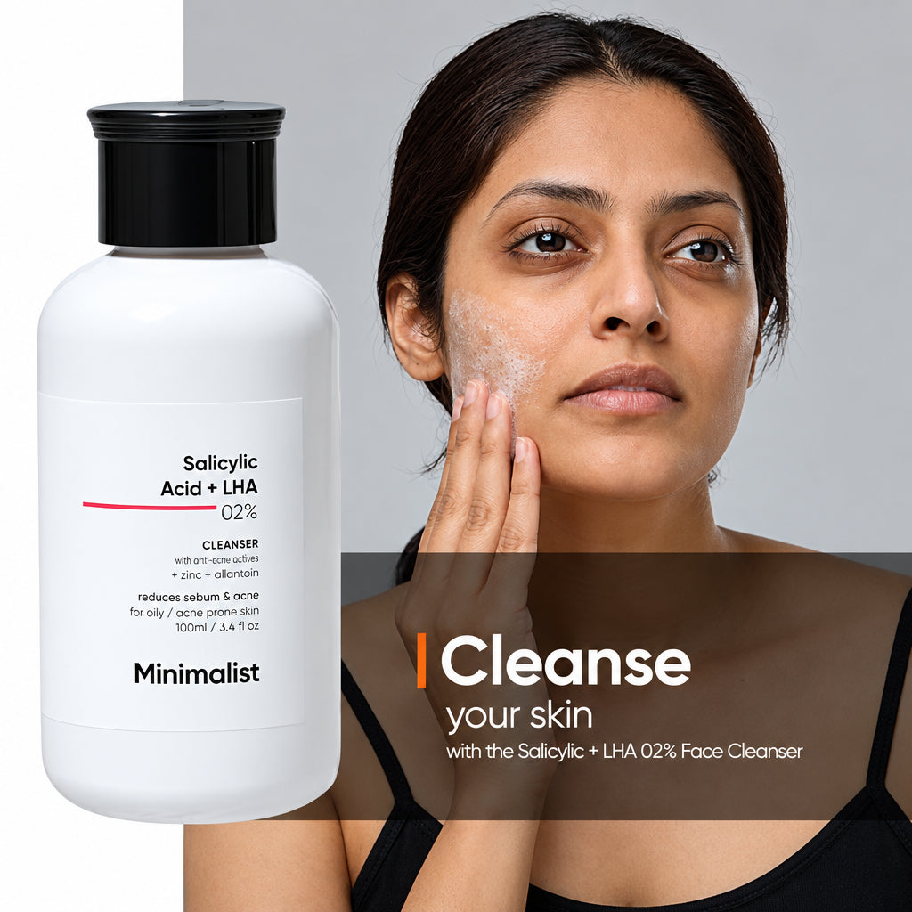 Minimalist Anti-Acne Kit, Skincare Routine Kit for Unisex, Salicylic Acid Face Wash, Vitamin B5 Moisturizer, and Salicylic Acid Serum Combo