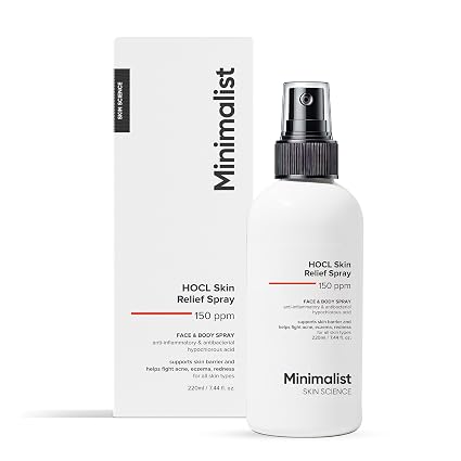 Minimalist Anti-Acne HOCL Face & Body Spray For Skin Relief | Soothing & Repairing Toner for Skin Barrier Support | Quick Relief from Acne Flare, Eczema & Redness with Hypochlorous Acid | Refreshing & Odor-Control | Suitable for All Skin Types | For Women