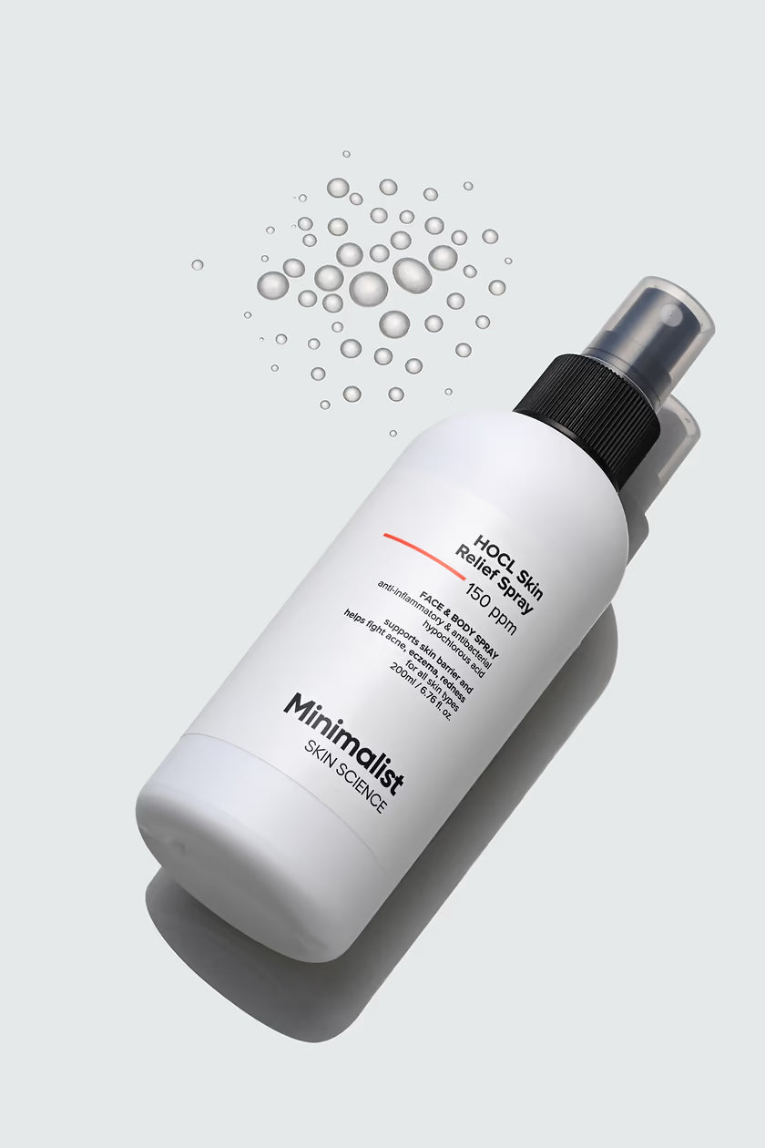 Minimalist Anti-Acne HOCL Face & Body Spray For Skin Relief | Soothing & Repairing Toner for Skin Barrier Support | Quick Relief from Acne Flare, Eczema & Redness with Hypochlorous Acid | Refreshing & Odor-Control | Suitable for All Skin Types | For Women